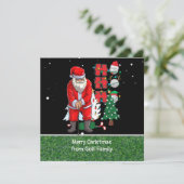 Golf Weihnachten mit dem Weihnachtsklub (Stehend Vorderseite)