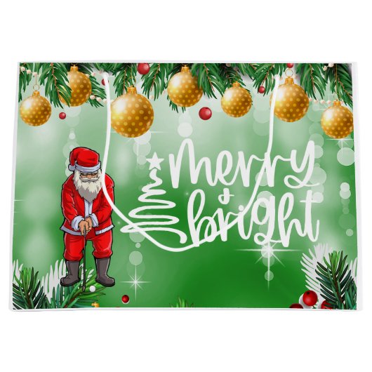 Golf Weihnachten mit dem Weihnachtsklub Große Geschenktüte (Vorderseite)