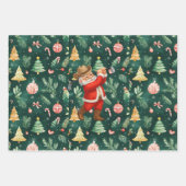 Golf Weihnachten mit dem Weihnachtsklub in Texas Geschenkpapier Set (Vorderseite 2)