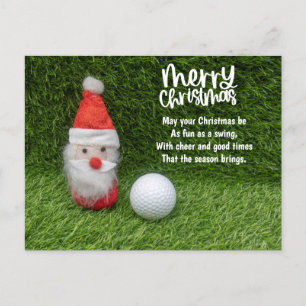 Golf Weihnachten mit dem Weihnachtsmann