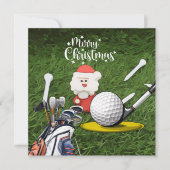 Golf Weihnachten mit dem Weihnachtsmann (Vorderseite)
