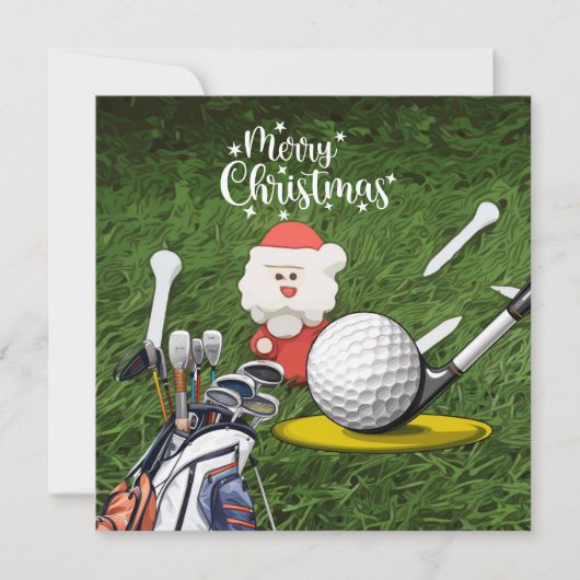 Golf Weihnachten mit dem Weihnachtsmann (Vorderseite)