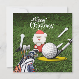 Golf Weihnachten mit dem Weihnachtsmann