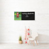 Golf Weihnachten mit dem Weihnachtsmann auf dem Go Banner (Insitu)