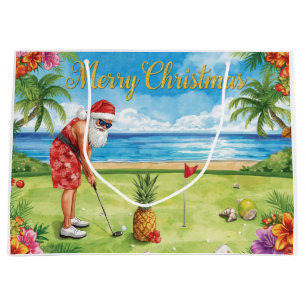 Golf-Weihnachten mit dem Weihnachtsmann auf Hawaii Große Geschenktüte