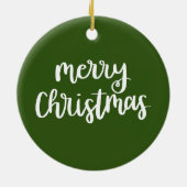 Golf Weihnachten mit dem Weihnachtsmann für Golfer Keramik Ornament (Hinten)