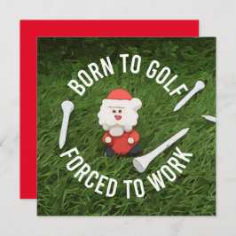 Golf Weihnachten mit dem Weihnachtsmann geboren