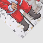 Golf Weihnachten mit dem Weihnachtsmann und dem Do Seidenpapier (Detail)