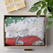 Golf Weihnachten mit dem Weihnachtsmann und dem Do Seidenpapier (Geschenk)