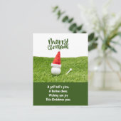 Golf Weihnachten mit Golf Ball (Stehend Vorderseite)