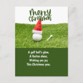 Golf Weihnachten mit Golf Ball (Vorderseite)