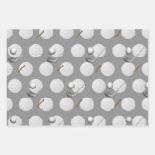Golf Weihnachten mit GOLF Thema Geschenkpapier Set (Vorderseite 2)