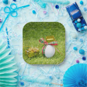 Golf Weihnachten mit Golfbällen Pappteller (Party)