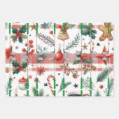 Golf Weihnachten mit Kugel und Eisen für Golfer Geschenkpapier Set (Vorderseite 3)