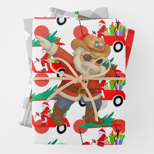 Golf Weihnachten mit Kugel und Eisen für Golfer Wr Geschenkpapier Set (Beispiel)