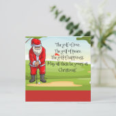 Golf Weihnachten mit Segen für den Weihnachtsmann (Stehend Vorderseite)