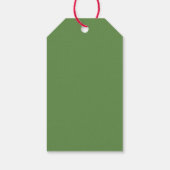 Golf Weihnachten mit Snowman und Golfball auf Grün Geschenkanhänger (Rückseite)