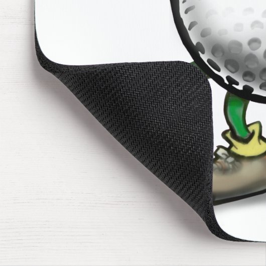 Golf Weihnachten Mousepad (Ecke)