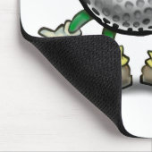 Golf Weihnachten Mousepad (Ecke)