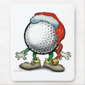Golf Weihnachten Mousepad (Vorne)