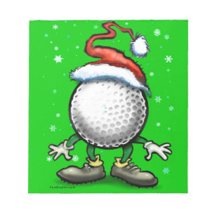 Golf Weihnachten Notizblock