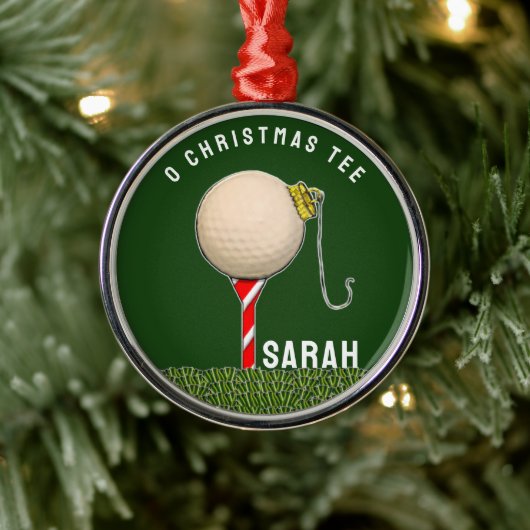 Golf Weihnachten Ornament Aus Metall (Baum)