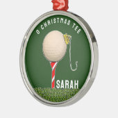 Golf Weihnachten Ornament Aus Metall (Links)