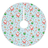 Golf Weihnachten Polyester Weihnachtsbaumdecke (Vorderseite)
