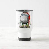 Golf Weihnachten Reisebecher (Mittel)