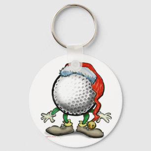 Golf Weihnachten Schlüsselanhänger