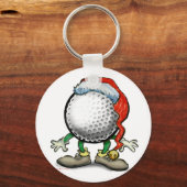 Golf Weihnachten Schlüsselanhänger (Vorderseite)
