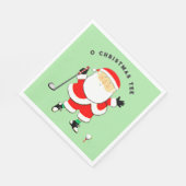Golf Weihnachten Serviette (Ecke)