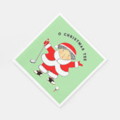 Golf Weihnachten Serviette (Ecke)