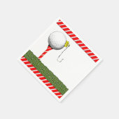 Golf Weihnachten Serviette (Ecke)