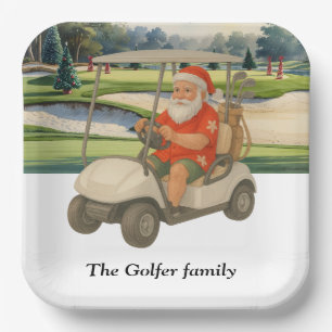 Golf Weihnachten Sommer Juli Hawaii Golf Thema  Pappteller