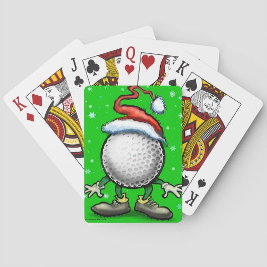 Golf Weihnachten Spielkarten (Rückseite)