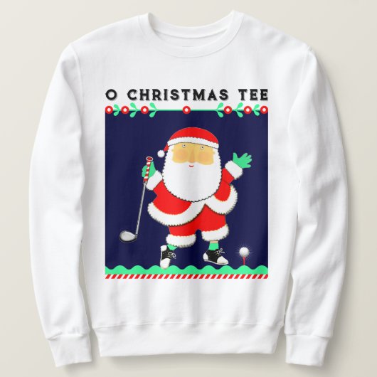 Golf Weihnachten Sweatshirt (Design vorne)