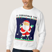 Golf Weihnachten Sweatshirt (Vorderseite)