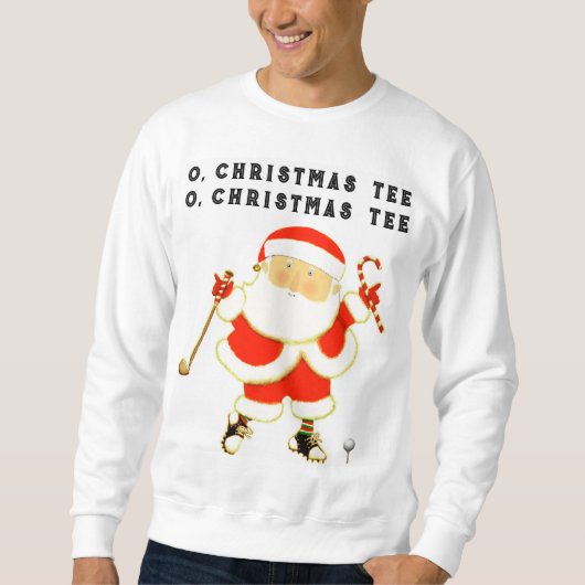 Golf Weihnachten Sweatshirt (Vorderseite)