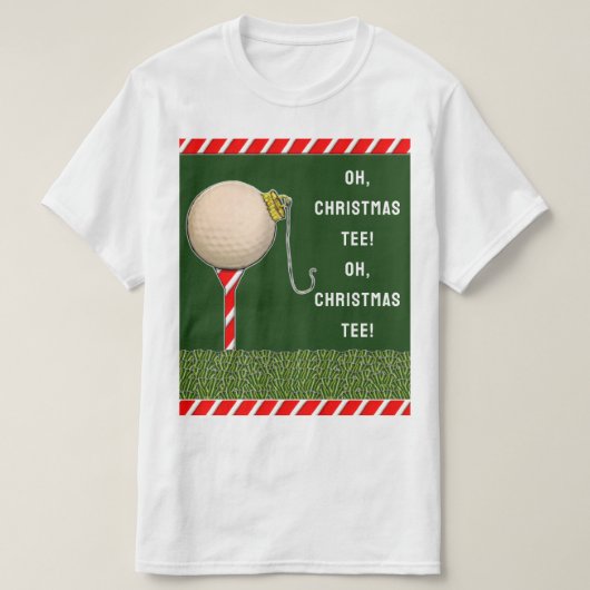 Golf Weihnachten T-Shirt (Design vorne)