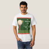 Golf Weihnachten T-Shirt (Vorne ganz)