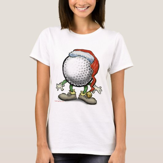 Golf Weihnachten T-Shirt (Vorderseite)