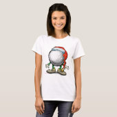 Golf Weihnachten T-Shirt (Vorne ganz)