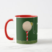 Golf Weihnachten Tasse (Links)