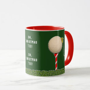 Golf Weihnachten Tasse