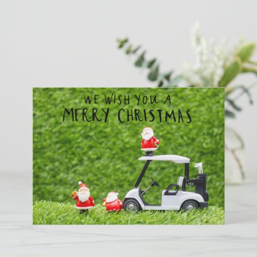 Golf Weihnachten Thema für Golfer (Stehend Vorderseite)