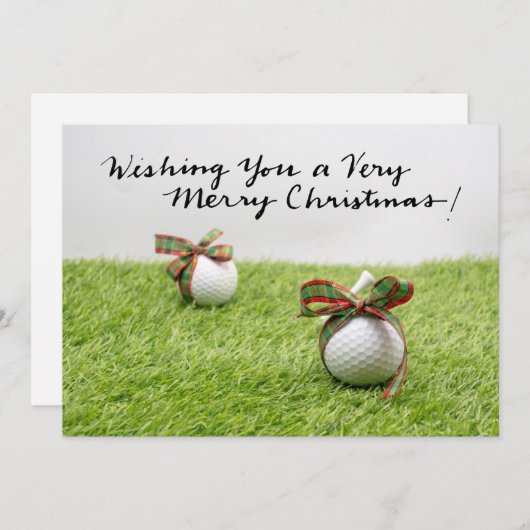 Golf Weihnachten Thema für Golfer (Vorne/Hinten)