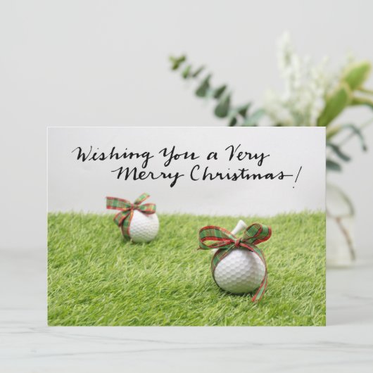 Golf Weihnachten Thema für Golfer (Stehend Vorderseite)
