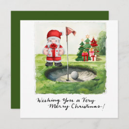 Golf Weihnachten Thema für Golfer auf Kurs