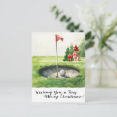 Golf Weihnachten Thema für Golfer auf Kurs (Stehend Vorderseite)